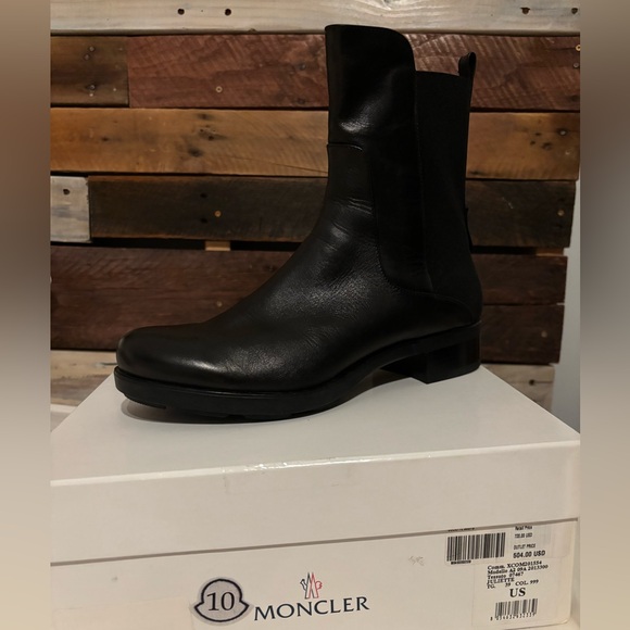 Moncler Black boots, size 39 - Picture 1 of 5